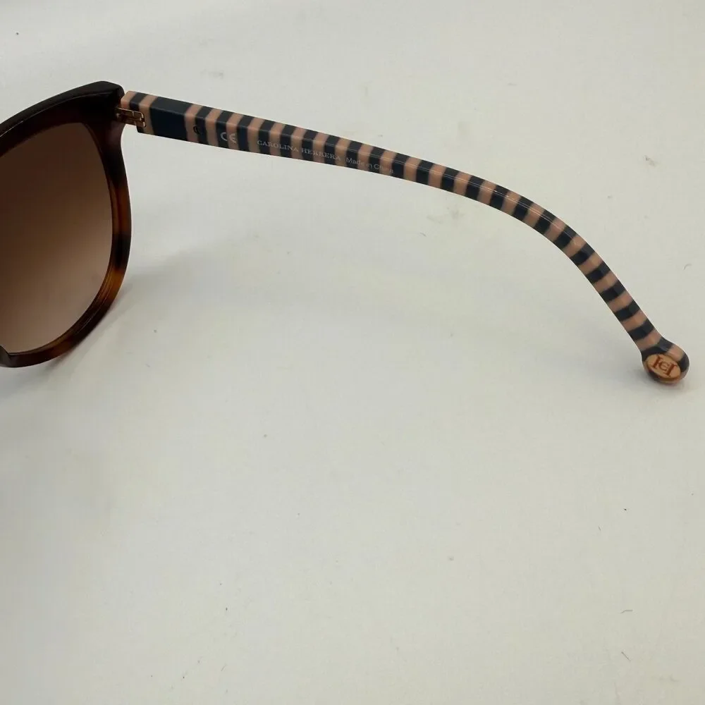 Carolina Herrera Women's Sunglasses, SHE892K Col. 0752 Brown Tortoise, 56-17-140